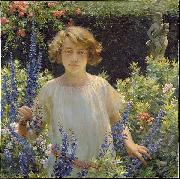 Charles Courtney Curran Betty Newell oil